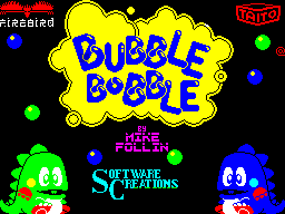 bubble様へ②⑤ Bubble Bobble (ZX Spectrum 128) (Spectrum) (gamerip) (1987